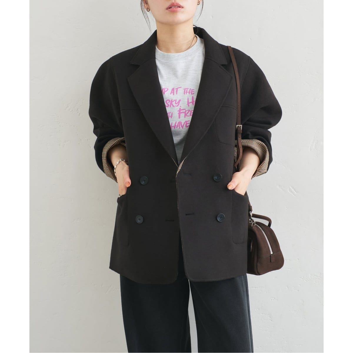[専用]スピックアンドスパン パイルウール ダッフルコート ブラック　38サイズ 最高級】 スピックアンドスパン x Moorbrook ダッフルコート 38♪