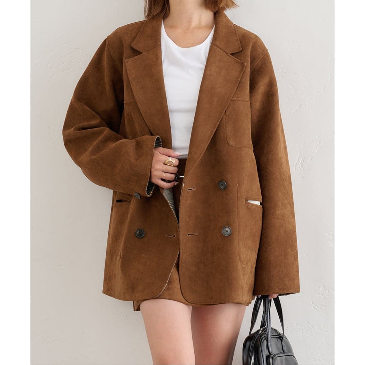 【Spick and Span】未使用タグ付ウールミックスリバージャケット 38 2025年最新】ウールミックスリバージャケット スピックアンド