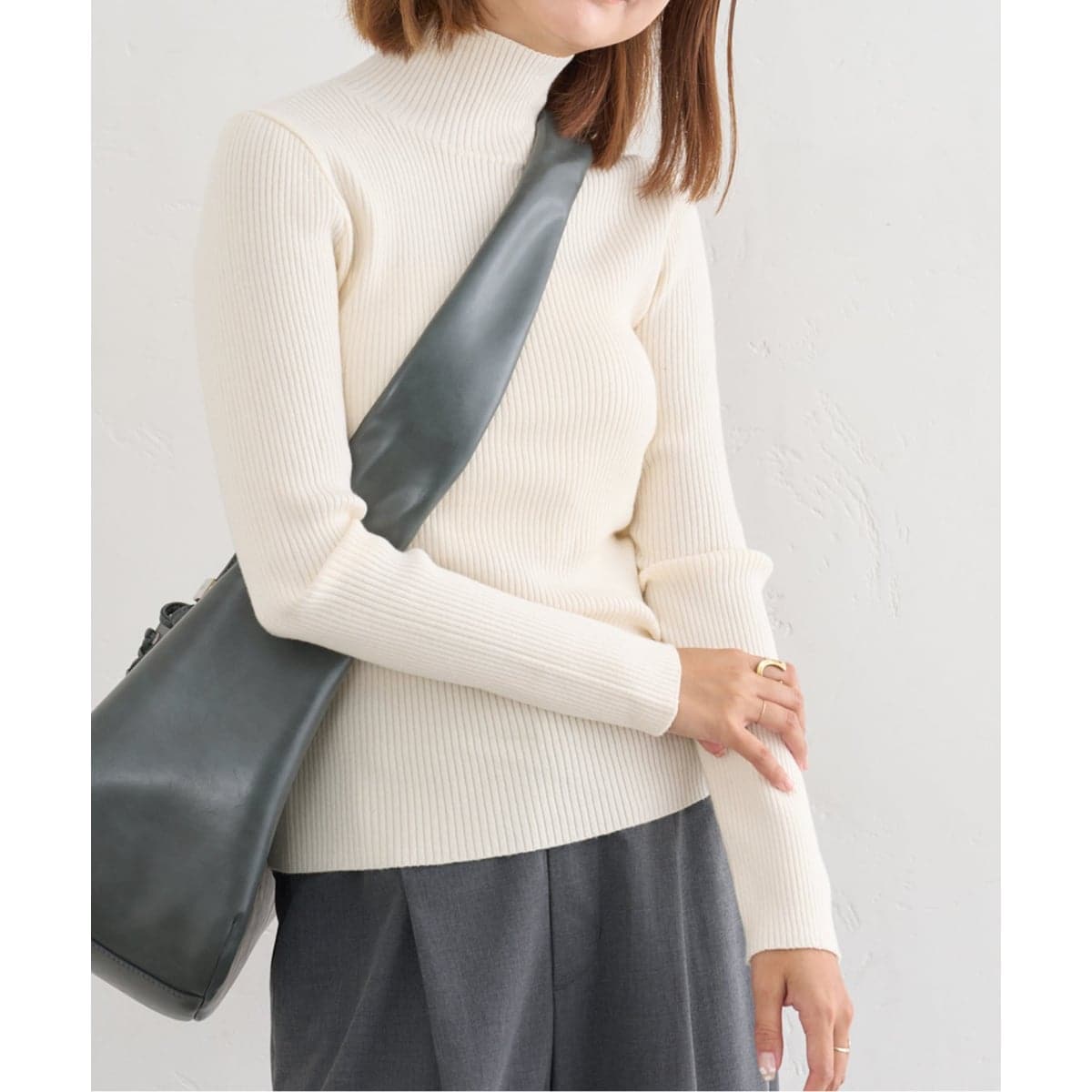 スピックアンドスパン　カシミヤエンブロイダリーニット　HOPE刺繍　レッド Spick & Span｜スピック アンド スパンのニット/セーター