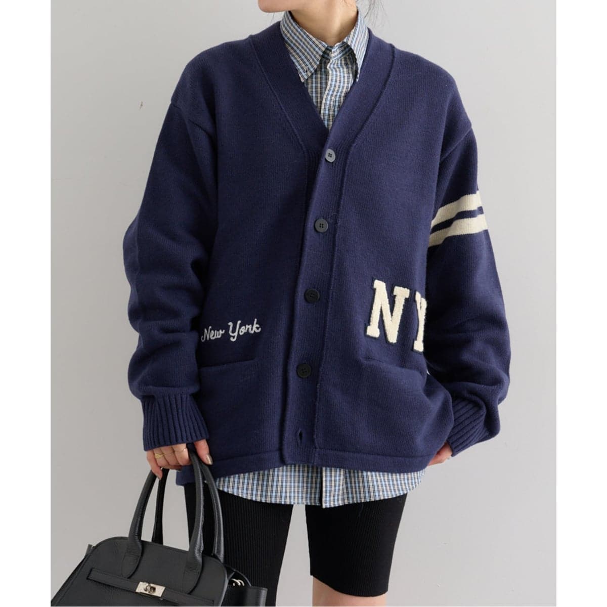 売り切り価格❗️スピックアンドスパン♡レターマンビッグカーディガン♡新品未開封品 スピック＆スパン(Spick and Span) レディース カーディガン の