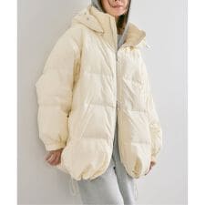 PUFFER NECK COCCOON DOWN