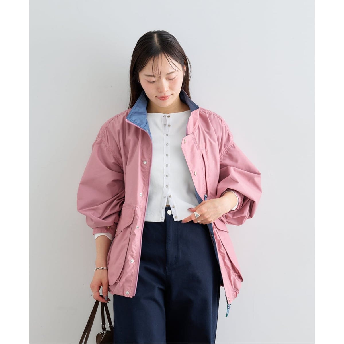 MOLLIOLLI/モリオリ】 フェイクファーバイカラーミドルコート◇ | ユー