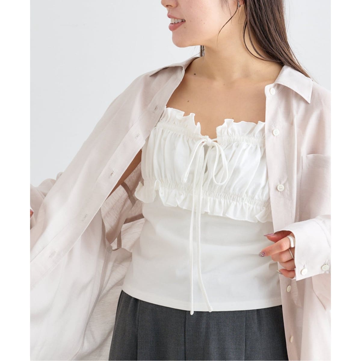 シフォン刺繍キャミソールブラウス | スピック＆スパン(Spick and Span