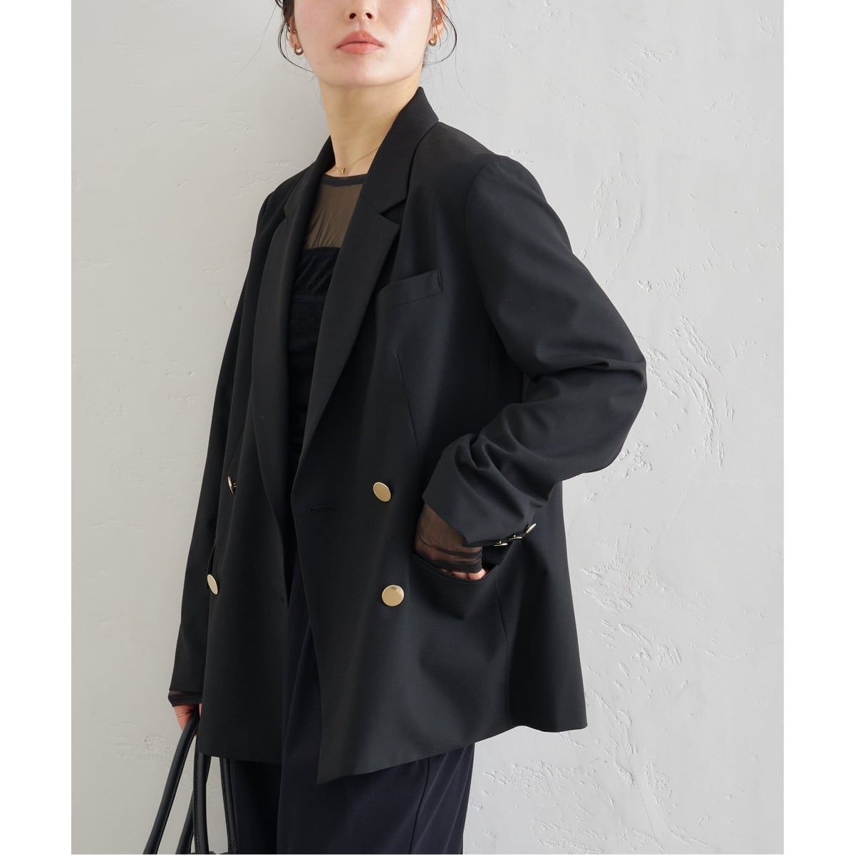 U by SPICK&SPAN ノーカラードロストブルゾン ノーカラードロストブルゾン◇ | ユー バイ スピック＆スパン(U by