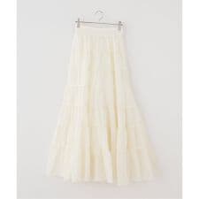 GREEN BUTTER/グリーンバター Cancan Ruffle Long Skirt