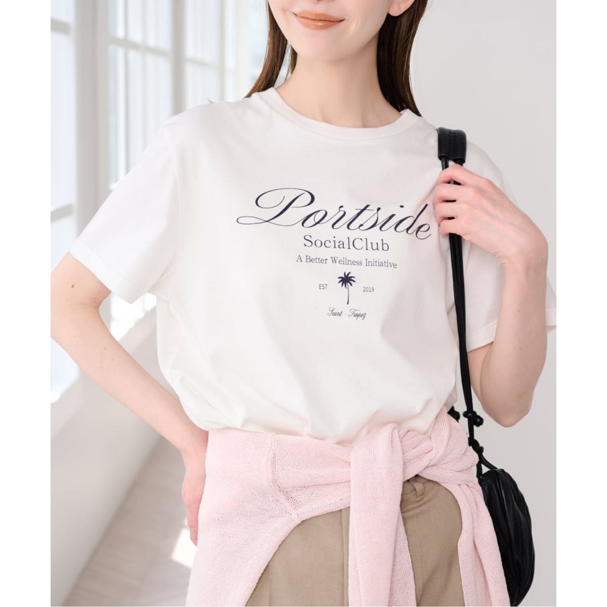 FRAMeWORK  ロゴプリントハーフスリーブT FRAMeWORK（フレームワーク） tシャツ 「WEB限定 / 追加」ハーフ