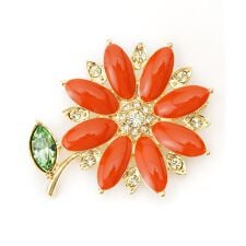 マーガレットモチーフ ブローチ