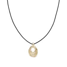 ニュアンスメタルドロップコードネックレス