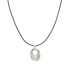 ニュアンスメタルドロップコードネックレス