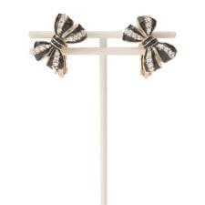 カラーリボンモチーフイヤリング