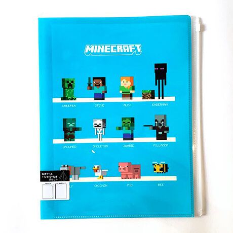 マインクラフト Minecraft ポケット付きクリアファイル 集合 マイクラ 事務用品 文具 パーフェクト ワールド トーキョー Perfect World Tokyo 3170 Mct Po Sg ファッション通販 マルイウェブチャネル