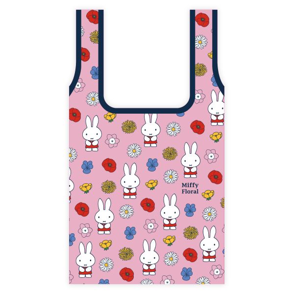 ミッフィー フローラル エコバッグ ピンク Miffy floral マルシェ