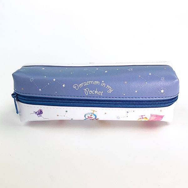 ドラえもん 2ルーム ペンケース 星空 ペンポーチ 筆箱 紺
