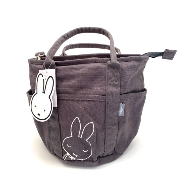 ミッフィー Miffy 3ポケットトートバッグ GY ショルダー 2WAY グレー