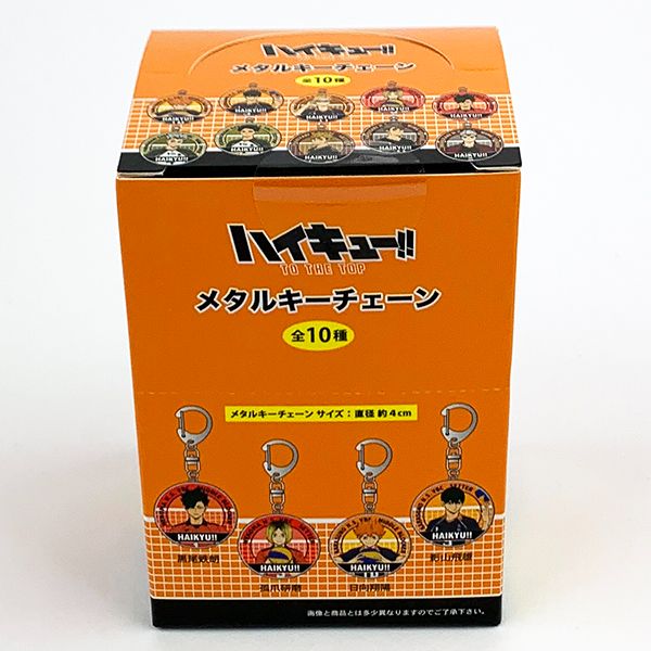 ハイキュー メタルキーチェーン キーホルダー 1BOX10入 BOXセット 全10