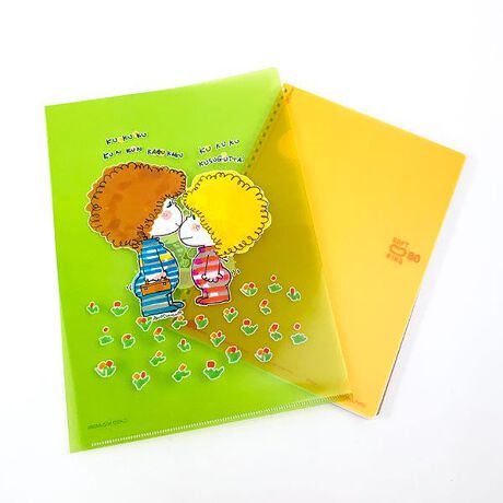 水森亜土 クリアファイル アフロなふたり 亜土ちゃん 文具 ステーショナリー グリーン パーフェクト ワールド トーキョー Perfect World Tokyo 39 1012 ファッション通販 マルイウェブチャネル