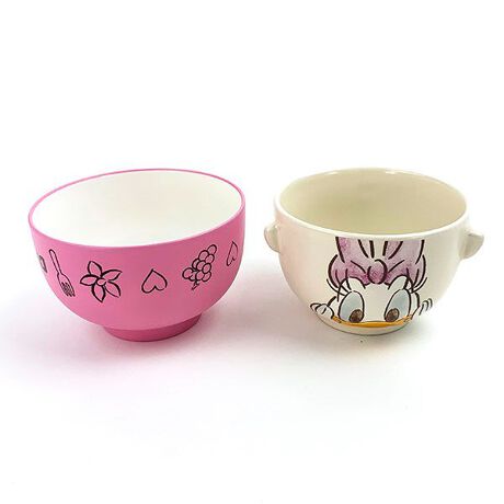 ディズニー デイジーダック 汁椀茶碗セット 水彩タッチ 食器 お茶碗 お椀 ピンク パーフェクト ワールド トーキョー Perfect World Tokyo 2142 San3247 4 ファッション通販 マルイウェブチャネル