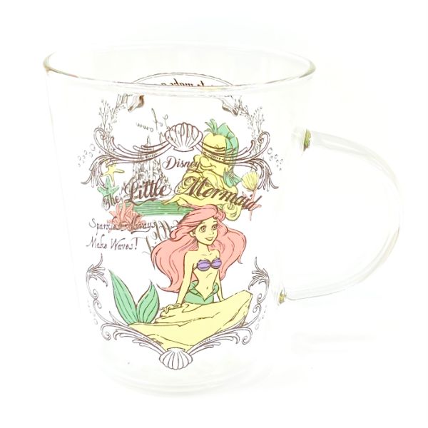 ディズニー アリエル 耐熱ガラスマグ コップ 食器 マグカップ Disney