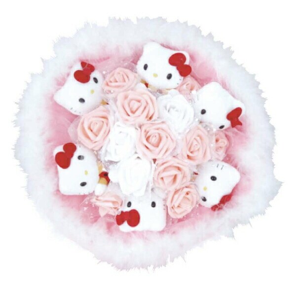 サンリオ　ハローキティ　ぬいぐるみブーケ　2013年 サンリオ ハローキティぬいぐるみブーケ ぬいぐるみ本数：6本 お花