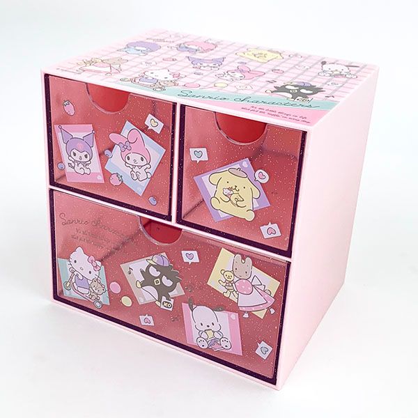 サンリオ キャラクターズ ベビー プラチェスト 収納 小物入れ 箱付き sanrio サンリオキャラクターズ キャラMIX キャラミックス