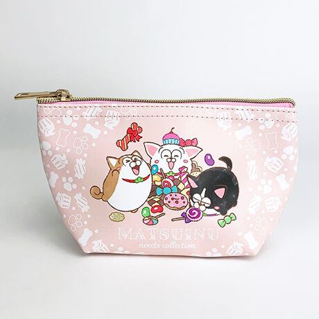 おそ松さん 松犬 コスメポーチ コスメ ポーチ 化粧ポーチ おそ松 ピンク Mcor パーフェクト ワールド トーキョー Perfect World Tokyo 9043 Mti 031 ファッション通販 マルイウェブチャネル