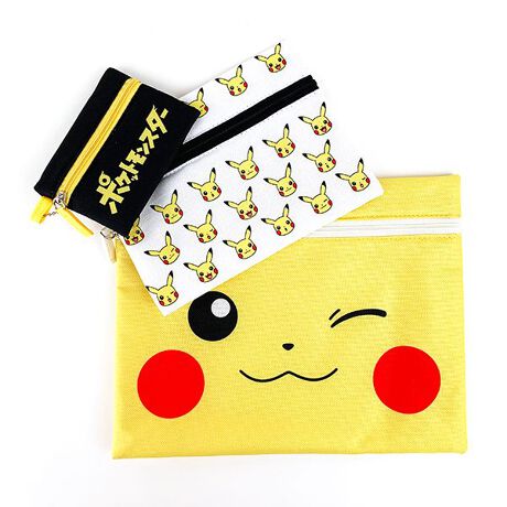 ポケモン ピカチュウ ポケットモンスター 3連ポーチ ポケモン ポーチ 3連 ケース バッグ 財布 パーフェクト ワールド トーキョー Perfect World Tokyo 9125 Pkm 448 ファッション通販 マルイウェブチャネル