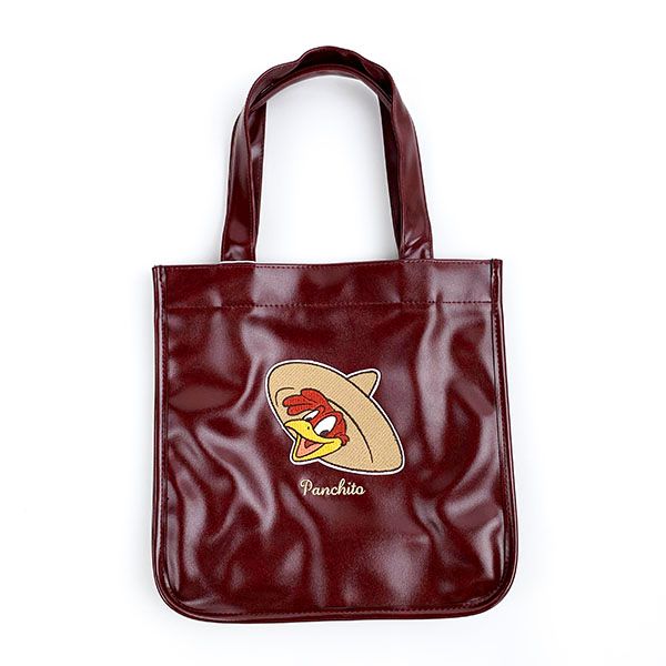 新品　パンダコパンダ　ニットトートバッグ　ワインレッド　ぱんちゃん　パパンダ 編み物☆堀ノ内 パンダコパンダ・ニットバッグ ワインレッド