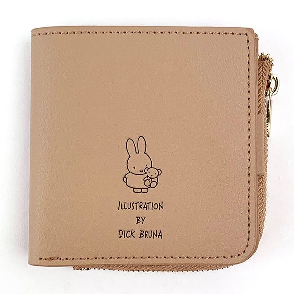 ミッフィー miffy ハーフ財布/ BE コンパクトウォレット ベージュ