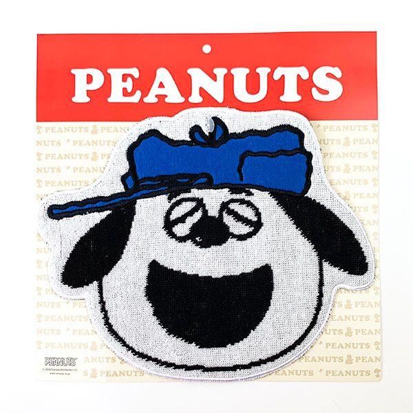 スヌーピー オラフ PEANUTS ダイカットミニタオル ホワイト
