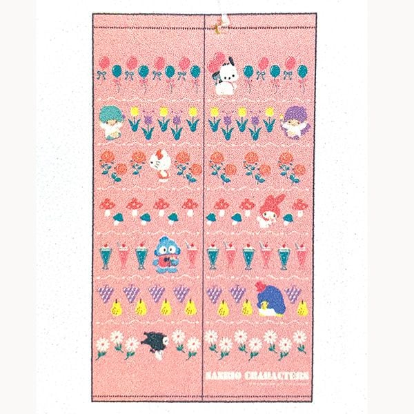 日本限定　サンリオ正規品　2000年　のれん サンリオ サンリオキャラクターズ のれん 昭和レトロ ピンク 目隠し