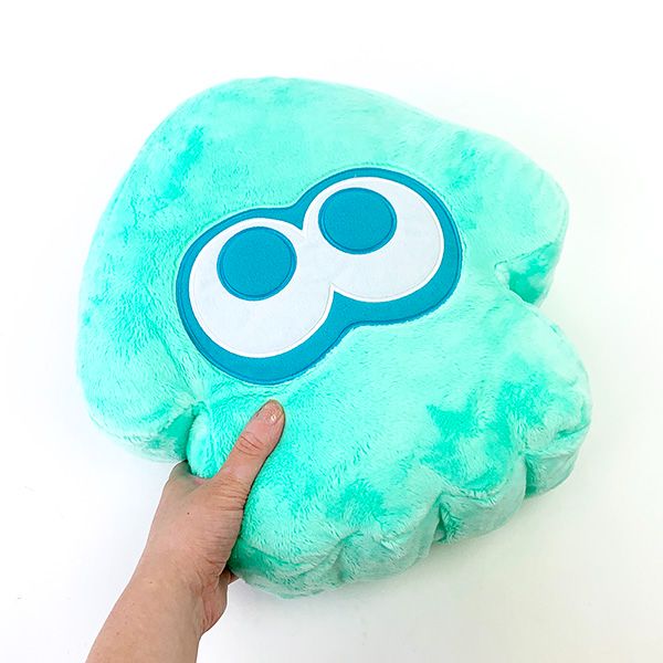 スプラトゥーン Splatoon3 クッション イカ(ライトブルー