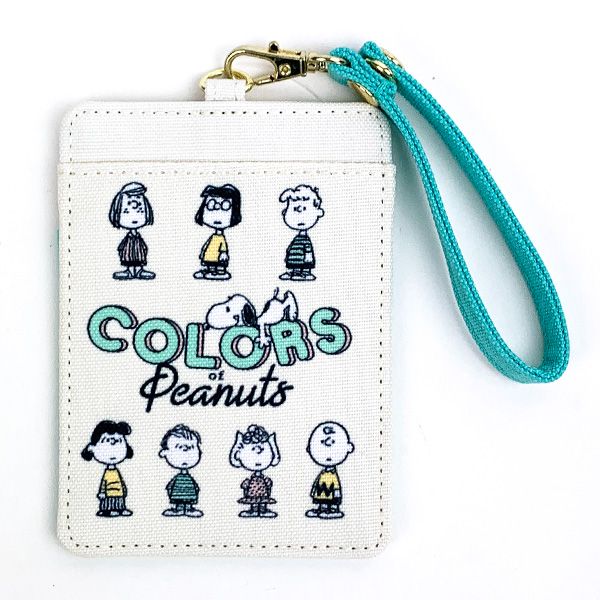 スヌーピー パスケース A グリーン Colors of Peanuts オフィス 学校