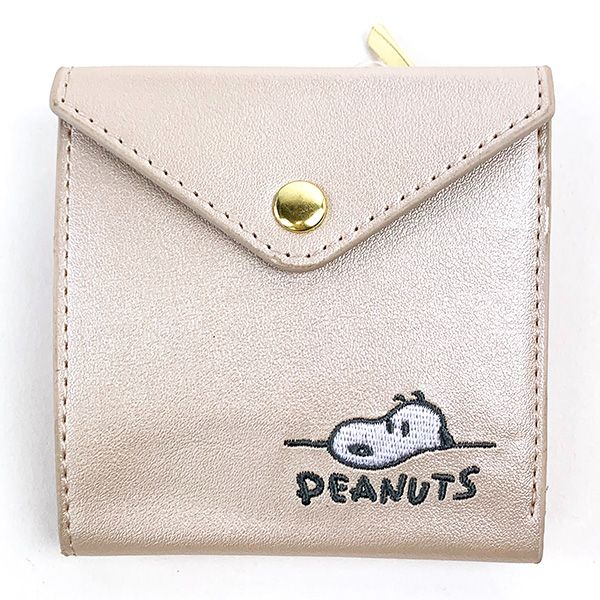 スヌーピー PEANUTS 2つ折り財布 WH デスク スヌーピー コンパクト