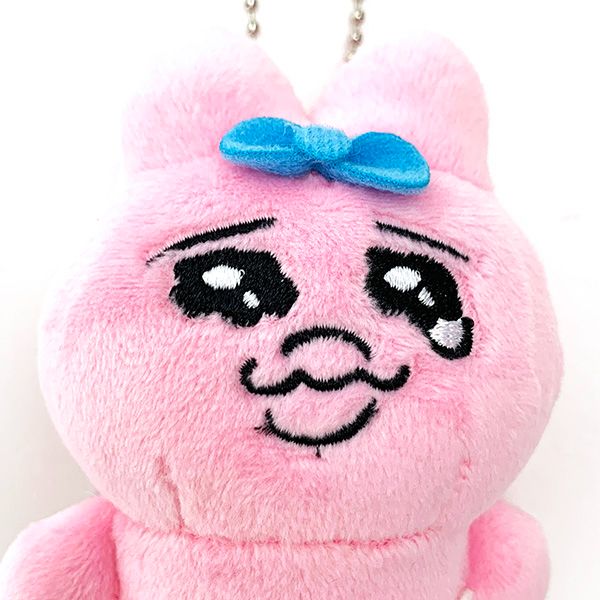 ぬいぐるみ　キーホルダー　POKKE ピンク　うさぎ　チェリー ぬいぐるみキーホルダーPOKKE ピンクうさぎチェリー