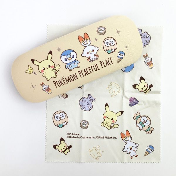 ポケモン ピカチュウ ポッチャマ メガネケース ケース クロス付き YE