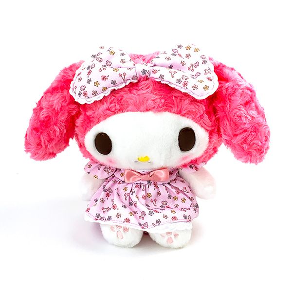 マイメロディ フラワードレス ぬいぐるみ S マスコット インテリア