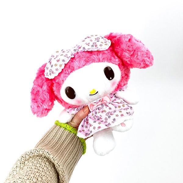 マイメロディ フラワードレス ぬいぐるみ S マスコット インテリア