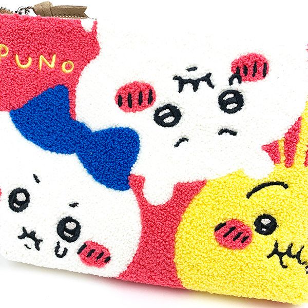ちいかわ 集合 さがらぽーち ポーチ サガラ刺繍 小物入れ ピンク