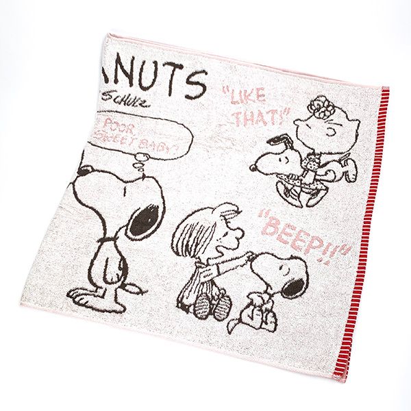 スヌーピー PEANUTS バスタオル レトロ レッド チャーリー・ブラウン