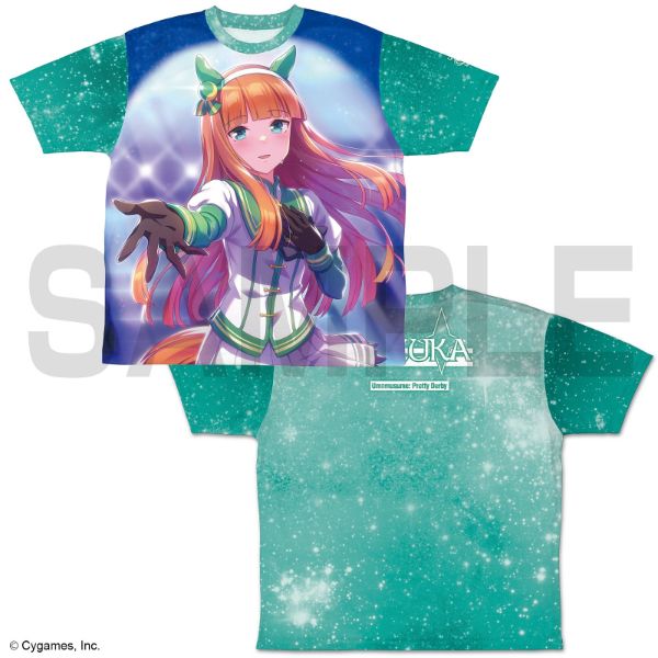 ウマ娘 サイレンススズカ 両面フルグラフィック Tシャツ ブルー Lサイズ