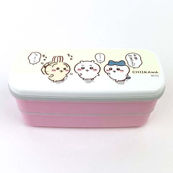 ちいかわ ランチボックス二段 弁当箱 ピンク ランチ | パーフェクト