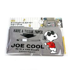 パーフェクト・ワールド・トーキョー(Perfect World Tokyo)のスヌーピー ティッシュケース ジョークール グレー PEANATUS SNOPPY