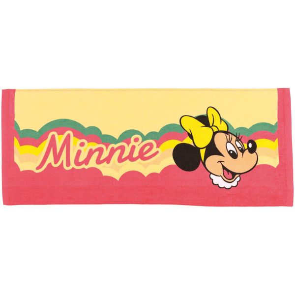 ディズニーレトロ フェイスタオル （ミニーマウス） Disney ピンク