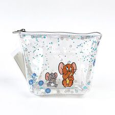 パーフェクト・ワールド・トーキョー(Perfect World Tokyo)のトムとジェリー プクプクグリッターポーチ ホワイト 小物入れ