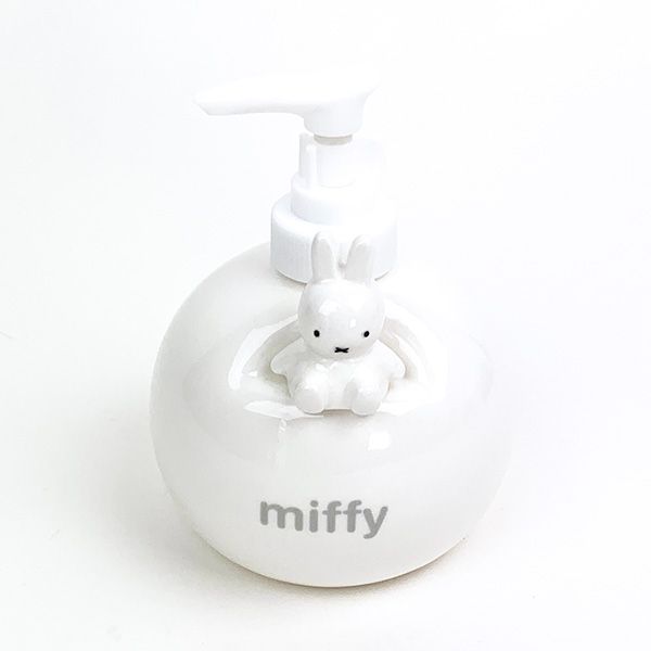 ミッフィーmiffyソープディスペンサーホワイトポンプ容器インテリア