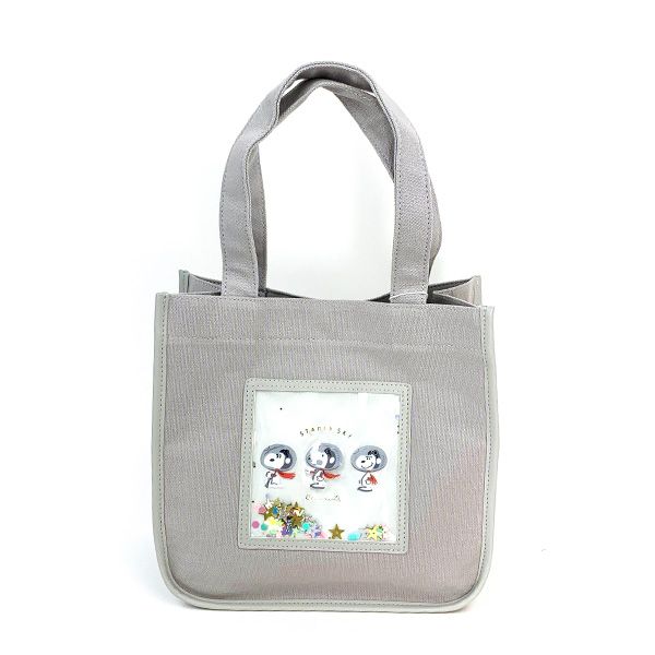 【専用】ボールアンドチェーン スヌーピー トートバッグ M グレー 専用】ボールアンドチェーン スヌーピー トートバッグ M グレー
