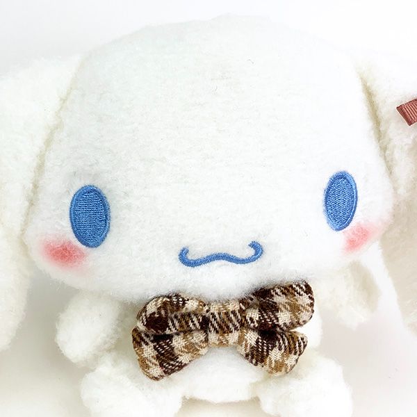 サンリオ シナモロール ほわモカチェック S ぬいぐるみ インテリア