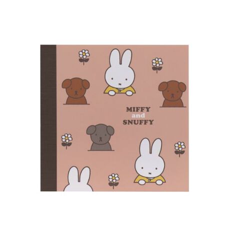 ミッフィー＆スナッフィー スクエアメモ（ピンク） 文具 文房具 miffy and snuffy  パーフェクト・ワールド・トーキョー(Perfect World Tokyo) マルイウェブチャネル