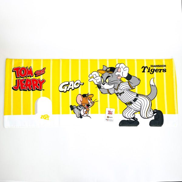 阪神タイガース×トムとジェリー フェイスタオル(34×85cm) 野球