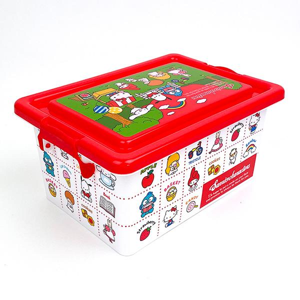 サンリオ フタ付き収納ボックス S ホワイト 箱 お片付け キッズ